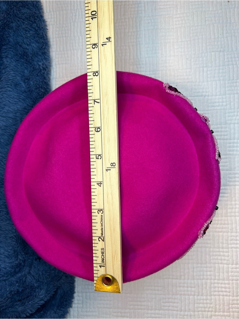 Mr. Hi’s Classic Hot Pink Wool Pillbox Hat Made in USA - Picture 10 of 11
